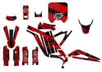 Sur-Ron Light Bee Graphics kit, Surron Decals, Surron wrap, Surron Sticker Kit EB7-RED