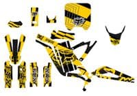 Sur-Ron Light Bee Graphics kit, Surron Decals, Surron wrap, Surron Sticker Kit EB7-YELLOW