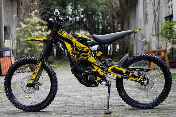 Sur-Ron Light Bee Graphics kit, Surron Decals, Surron wrap, Surron Sticker Kit EB7-YELLOW