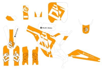Sur-Ron Light Bee Graphics kit, Surron Decals, Surron wrap, Surron Sticker Kit nu1860