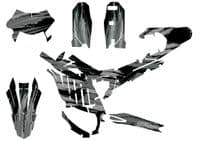 Sur-Ron Ultra Bee Graphics kit, Surron Decals, Surron wrap, Surron Sticker Kit EB285-GREY