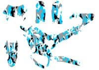 Sur-Ron Ultra Bee Graphics kit, Surron Decals, Surron wrap, Surron Sticker Kit EB286-LIGHT BLUE