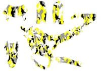 Sur-Ron Ultra Bee Graphics kit, Surron Decals, Surron wrap, Surron Sticker Kit EB286-YELLOW