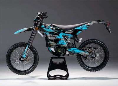 Sur-Ron Ultra Bee Graphics kit, Surron Decals, Surron wrap, Surron Sticker Kit EB285-LIGHT BLUE