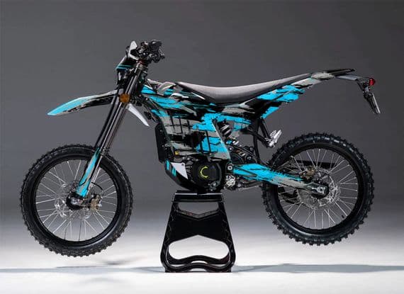 Sur-Ron Ultra Bee Graphics kit, Surron Decals, Surron wrap, Surron Sticker Kit EB285-LIGHT BLUE