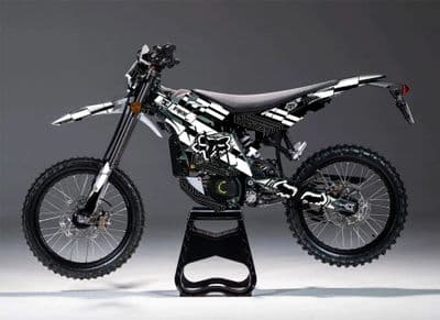 Sur-Ron Ultra Bee Graphics kit, Surron Decals, Surron wrap, Surron Sticker Kit EB287-BLACK WHITE