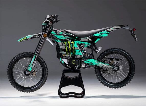 Sur-Ron Ultra Bee Graphics kit, Surron Decals, Surron wrap, Surron Sticker Kit EBIKE284 - LIGHT GREE