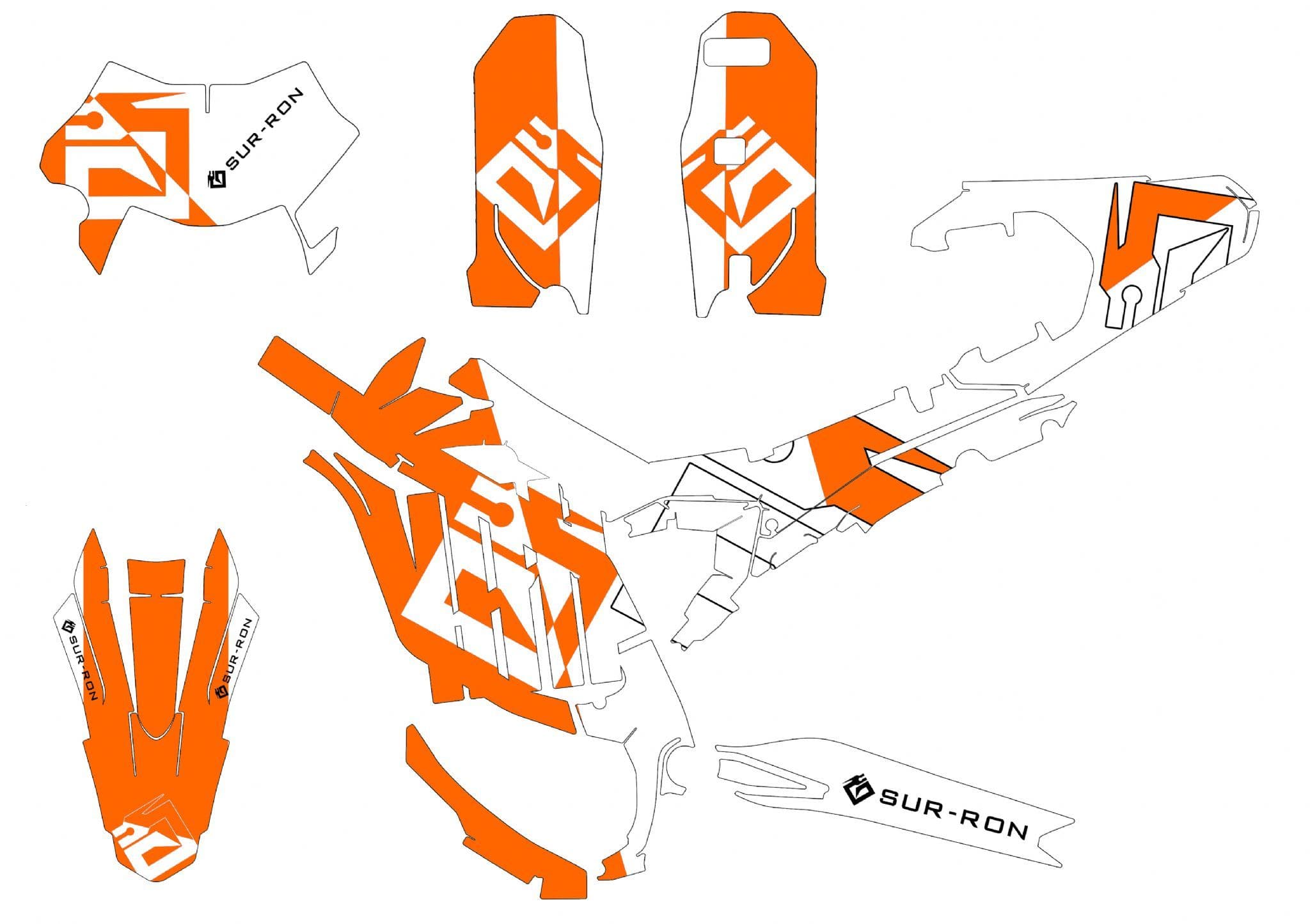 Sur-Ron Ultra Bee Graphics kit Surron Decals Surron wrap Surron Sticker ...