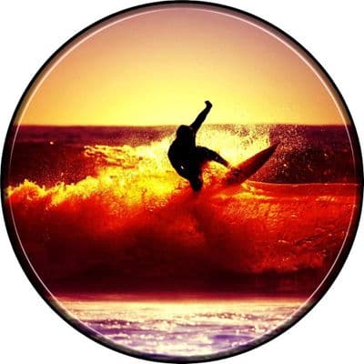 SURFER 4x4 Spare Wheel Cover DECAL STICKER
