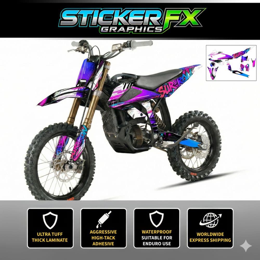 Wheel Sticker Surron Surron Hyper Bee Sticker Kit Graphics Kit Decal Kit Wrap for EBIKE-566