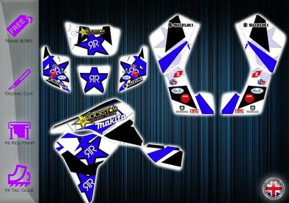SUZUKI LT80 STICKERS - LT 80 GRAPHICS KIT - SUZUKI DECALS - LT80 GRAPHICS KIT - 254912253171