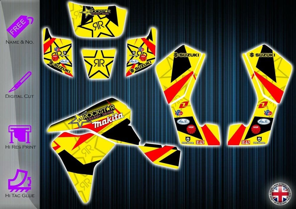 SUZUKI LT80 STICKERS - LT 80 GRAPHICS KIT - SUZUKI DECALS - LT80 ...