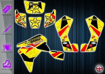 SUZUKI LT80 STICKERS - LT 80 GRAPHICS KIT - SUZUKI DECALS - LT80 GRAPHICS KIT - 254912253188