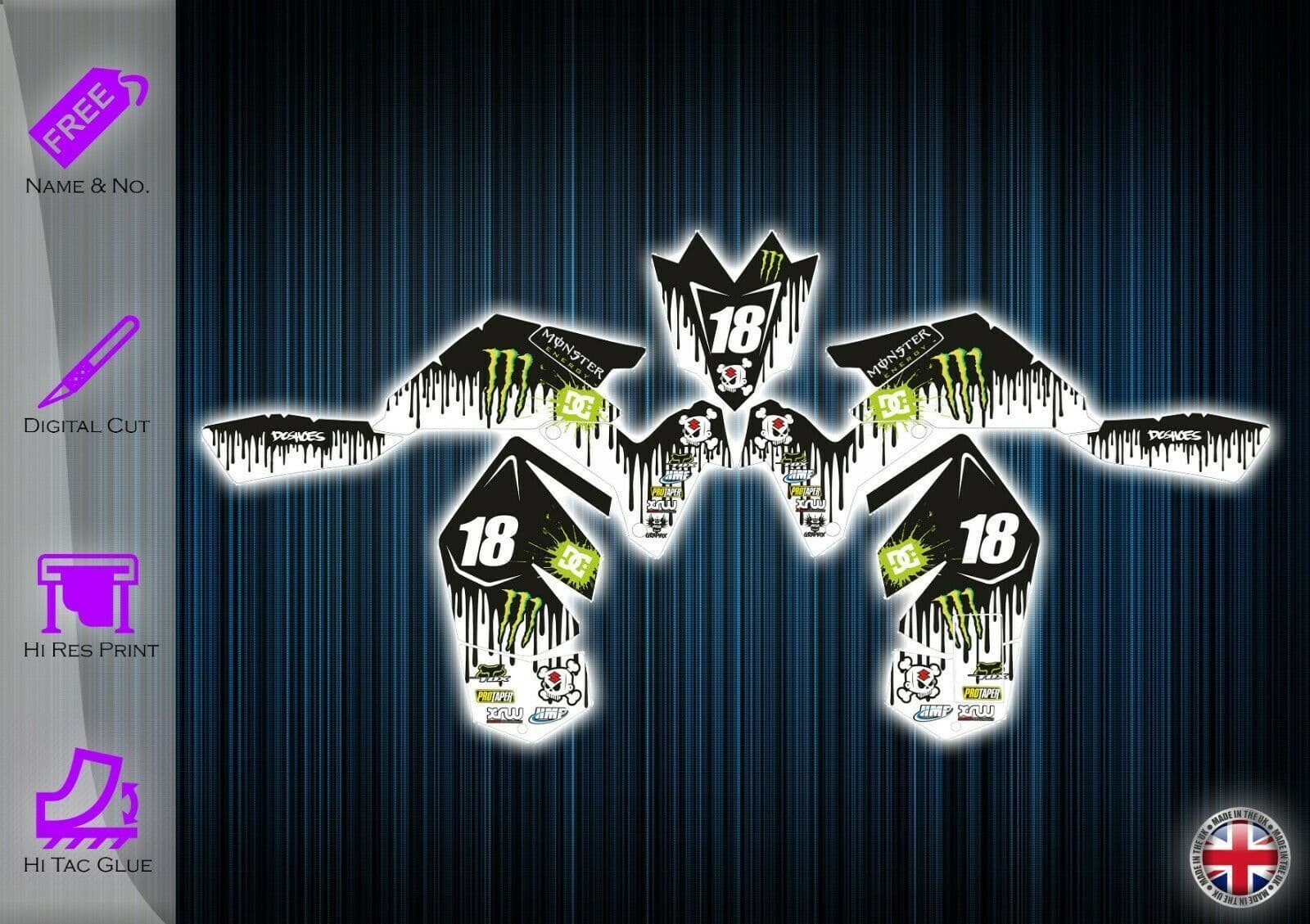 Decal 43 Kit D'autocollants Et Graphiques Pour Suzuki LTR 450 Atv 304457