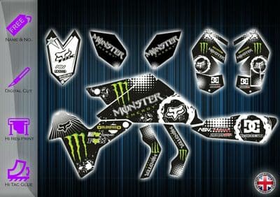 SUZUKI LTR450 STICKERS - GRAPHICS KIT - DECALS - SUZUKI LTR 450 GRAPHICS KIT - 254912251525
