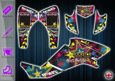 SUZUKI LTZ400 STICKERS - GRAPHICS KIT - DECALS - KAWASAKI KFX 400 GRAPHICS KIT