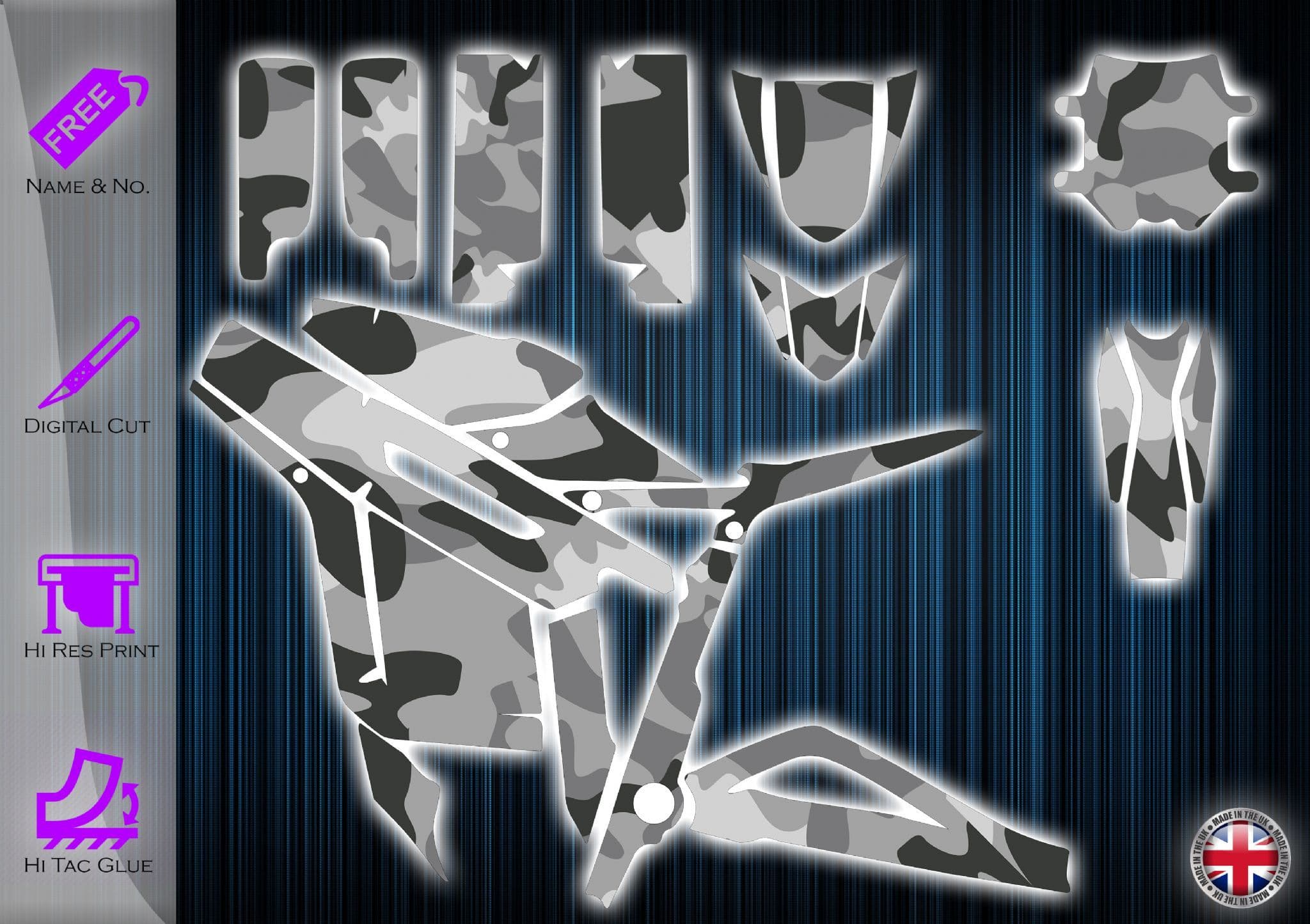 TALARIA STING STICKERS - GRAPHICS KIT - DECALS TALARIA STING EB114