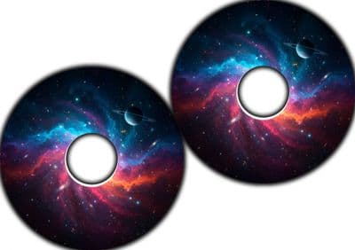 Vibrant Galaxy Swirl Spoke Guards wheel33