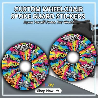 Vibrant Graffiti Art Wheelchair Spoke Guards wheel86