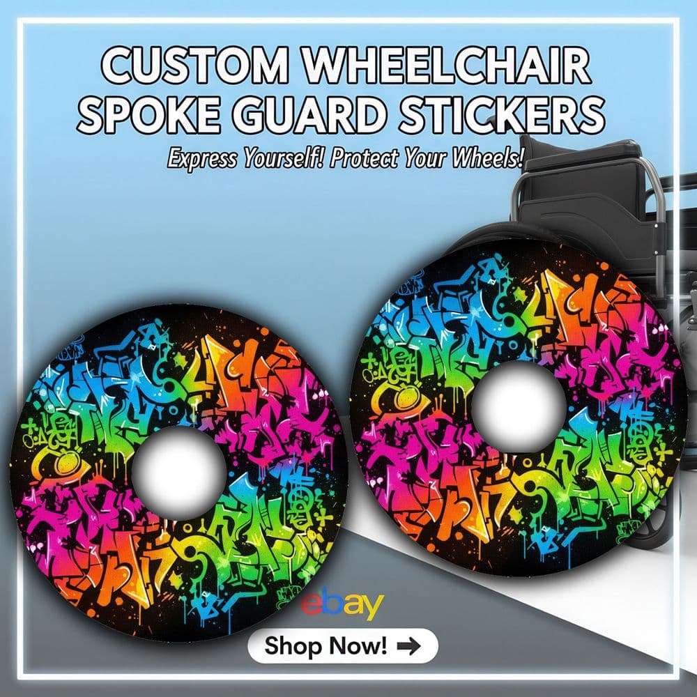 Above Sticker Vibrant Graffiti Style Spoke Guard wheel99