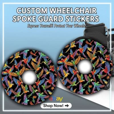 Vibrant Parrot Paradise Spoke Guard wheel143