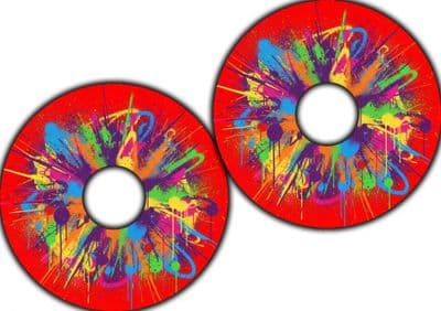Vibrant Splash Art Wheel Covers wheel40