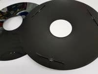 Wheelchair PLASTIC SPOKE GUARDS Chrome wheel design Personalised name designs - 253897609505