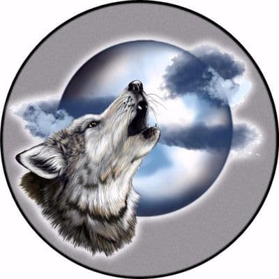 WOLF 4x4 Spare Wheel Cover DECAL STICKER