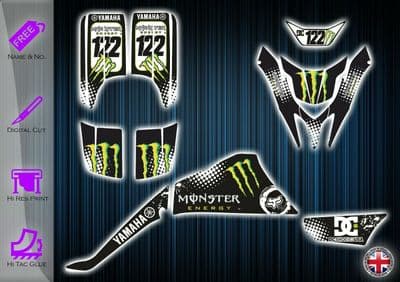 YAMAHA BLASTER 200 STICKERS - GRAPHICS KIT - DECALS BLASTER 200 ATV GRAPHICS KIT