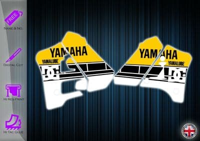 YAMAHA DTR125 STICKERS - TANK AND RAD GRAPHICS ONLY