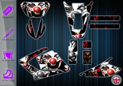 YAMAHA DTR125X STICKERS - DTR GRAPHICS KIT DTR125RE DECALS - DTR125 GRAPHICS KIT - 254912253177