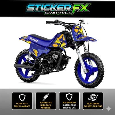 Yamaha PW50 Sticker Kit, Graphics Kit, Decal Kit, Wrap pdmx52