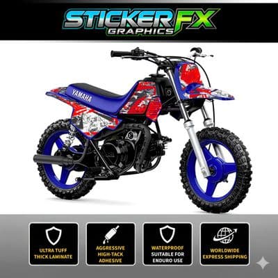 Yamaha PW50 Sticker Kit, Graphics Kit, Decal Kit, Wrap pdmx53
