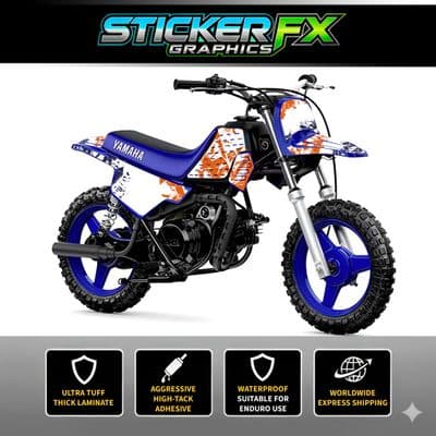 Yamaha PW50 Sticker Kit, Graphics Kit, Decal Kit, Wrap pdmx54