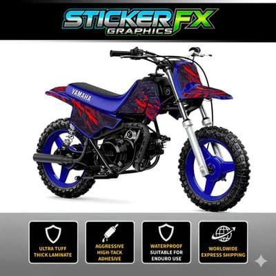 Yamaha PW50 Sticker Kit, Graphics Kit, Decal Kit, Wrap pdmx55