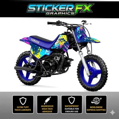 Yamaha PW50 Sticker Kit, Graphics Kit, Decal Kit, Wrap pdmx56