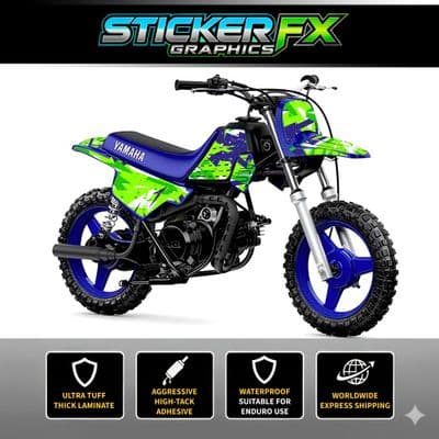 Yamaha PW50 Sticker Kit, Graphics Kit, Decal Kit, Wrap pdmx63