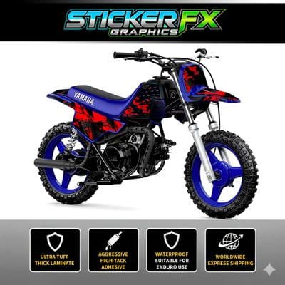Yamaha PW50 Sticker Kit, Graphics Kit, Decal Kit, Wrap pdmx67