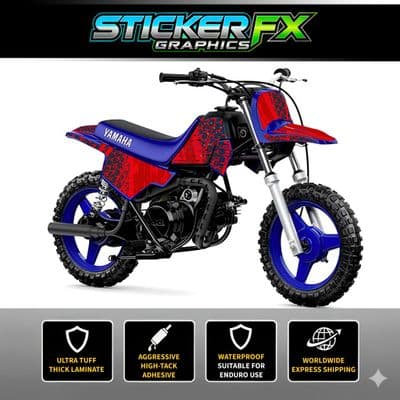 Yamaha PW50 Sticker Kit, Graphics Kit, Decal Kit, Wrap pdmx69