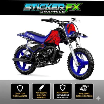 Yamaha PW50 Sticker Kit, Graphics Kit, Decal Kit, Wrap pdmx72