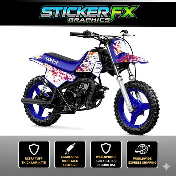 Yamaha PW50 Sticker Kit, Graphics Kit, Decal Kit, Wrap pdmx74