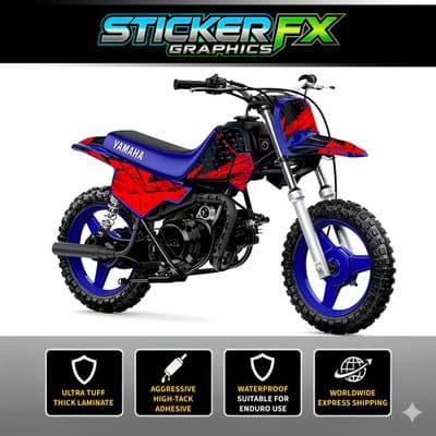 Yamaha PW50 Sticker Kit, Graphics Kit, Decal Kit, Wrap pdmx75