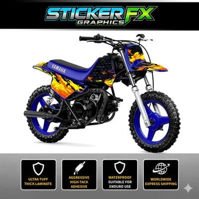 Yamaha PW50 Sticker Kit, Graphics Kit, Decal Kit, Wrap pdmx76