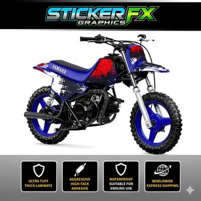 Yamaha PW50 Sticker Kit, Graphics Kit, Decal Kit, Wrap pdmx77