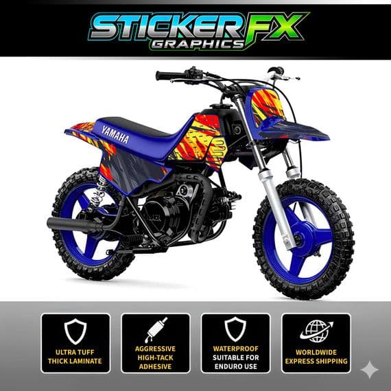 Yamaha PW50 Sticker Kit, Graphics Kit, Decal Kit, Wrap pdmx79