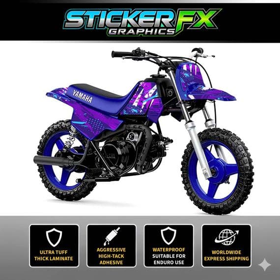Yamaha PW50 Sticker Kit, Graphics Kit, Decal Kit, Wrap pdmx81