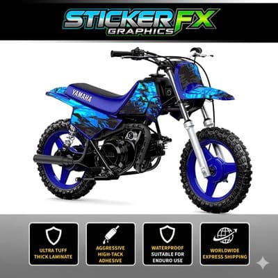 Yamaha PW50 Sticker Kit, Graphics Kit, Decal Kit, Wrap pdmx86