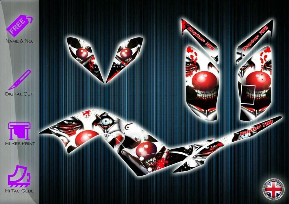 YAMAHA RAPTOR 700 STICKERS - GRAPHICS KIT - DECALS YFM 700 ATV GRAPHICS ...