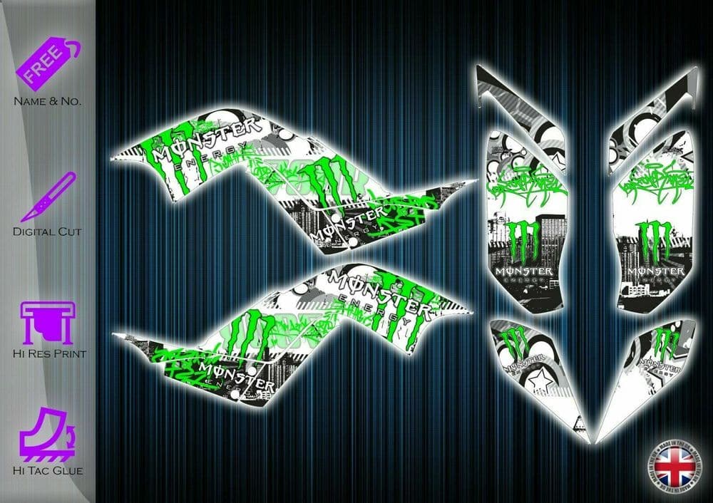 YAMAHA RAPTOR 700 STICKERS - GRAPHICS KIT - DECALS YFM 700 ATV GRAPHICS ...
