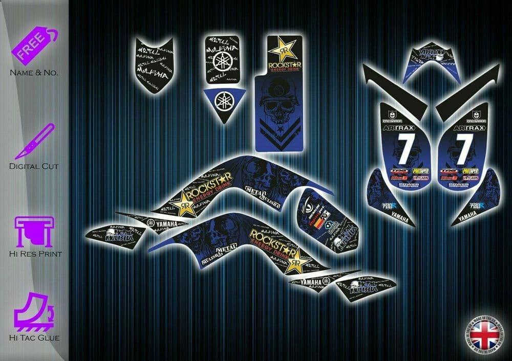 YAMAHA RAPTOR 700 STICKERS - GRAPHICS KIT - DECALS YFM 700 ATV GRAPHICS ...
